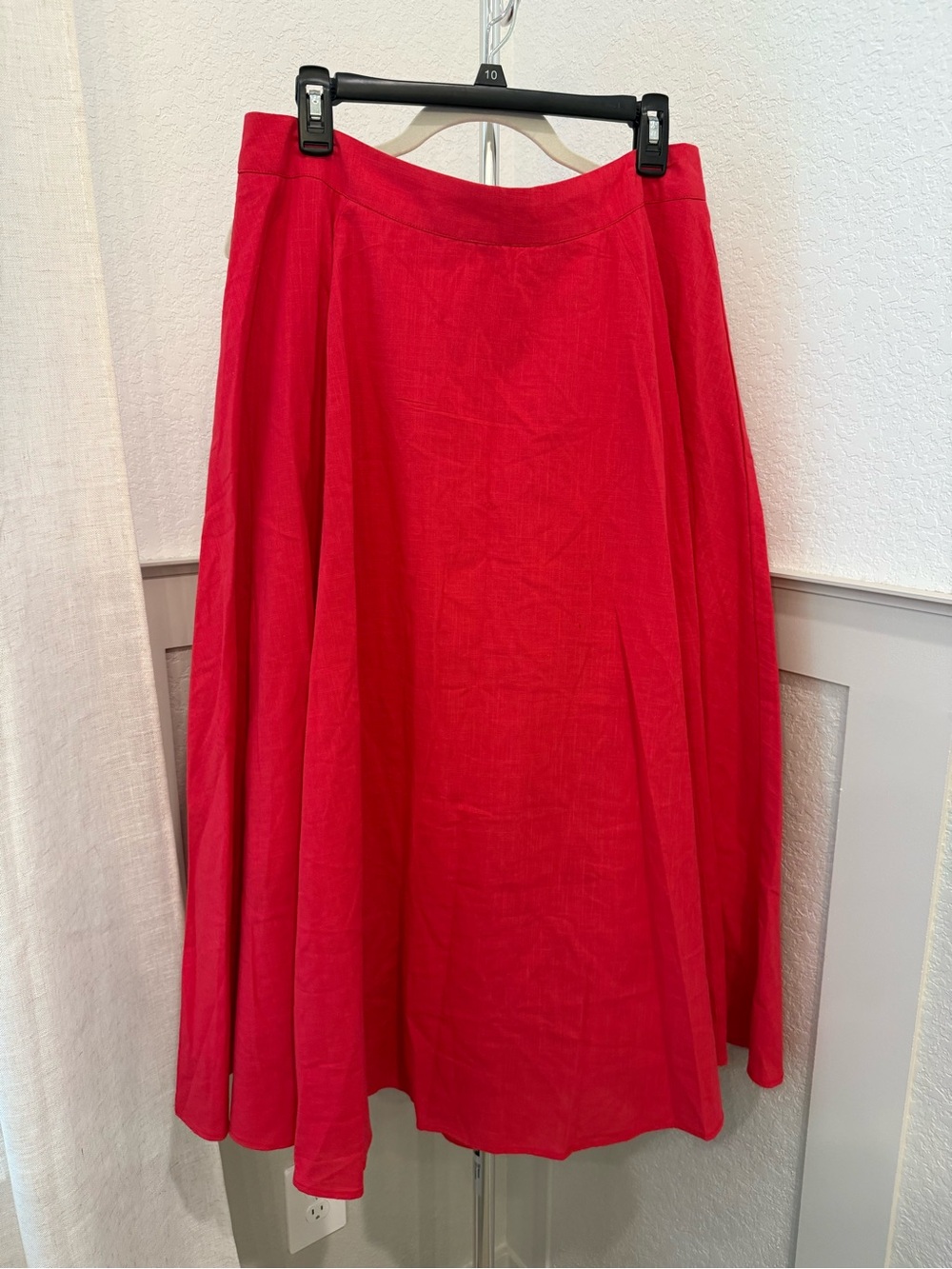 Altar’d State Red A-Line Midi Skirt - Women